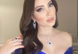 The Beauty Queen Nesreen Tafesh looking stunning while getting ready for the Cairo International Film Festival …She was the Star of GFF and will surely shine and dazzle us in CIFF.