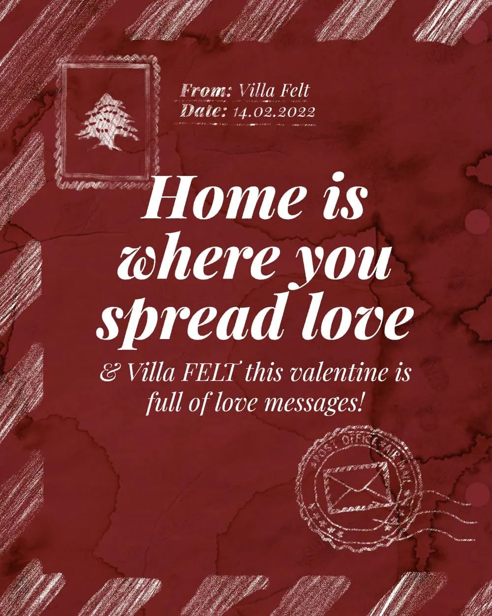 Special valentine messages with dedicated love promotions from @felt.eg