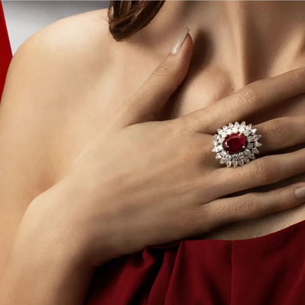 All the love presented in this precious gemstone ring just perfect for Valentine gift-giving by @tufenkjian￼