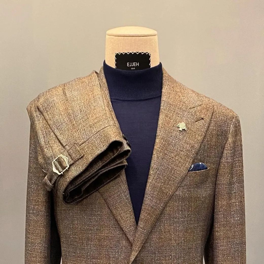 Cashmere and wool blend,the gentleman’s perfect match by @amerejjeh￼