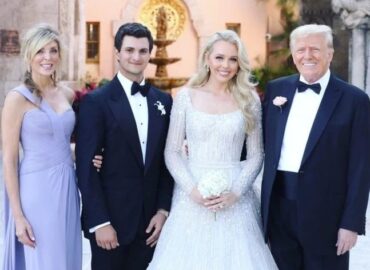 Congratulations to the newlywed couple @tiffanytrump @michaelboulos