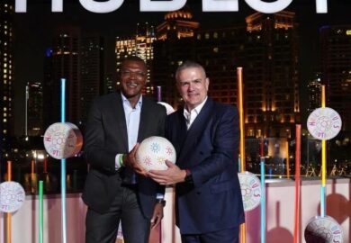 From last nights celebration with @hublotmea kicking off Fifa World Cup Qatar 2022 in Doha with a special campaign hublotlovesfootball designed