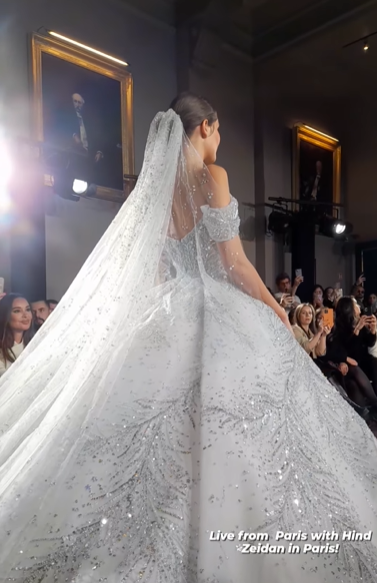 Mesmerizing details for the final wedding gown by Hind Zeidan SS23 Couture Collection presented in Paris for the first time!