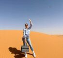A family day out in the dunes of Saudi Arabia with the beautiful georginagio 