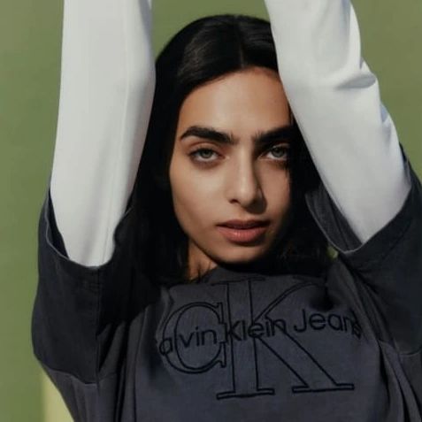 Latest campaign for US brand Calvin Klein featuring three talents from the Middle East, Lana Al-Beik