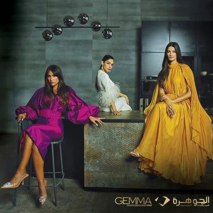 Gemma Ceramics has chosen three beautiful and talented Egyptian actresses 