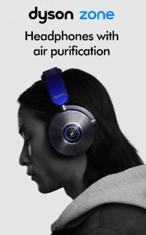 Listen to your favorite tunes and breathe in fresh, clean air with Dyson’s revolutionary headphones with built-in air purification technology.