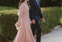 Royals that attended Prince Hussein Bin a Abdullah and Princess Rajwa Al-Saif all looking elegant