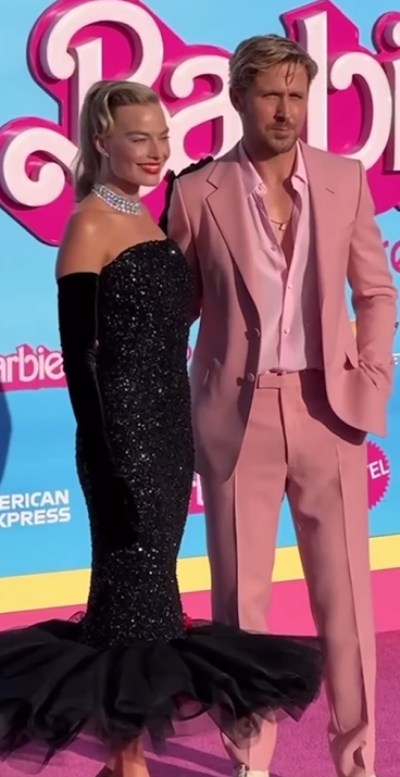 From the pink carpet premiere of #barbiethemovie starring the beautiful couple Barbie & Ken