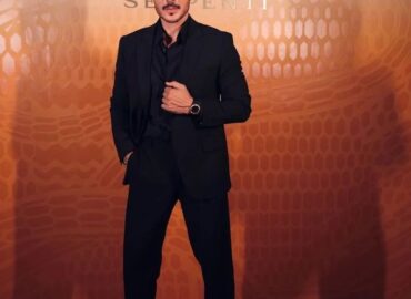 Actor Bassel Khaiat steps out handsomely chic in a Dior look with a Bvlgari watch for the celebration of #serpenti 75th anniversary event in Dubai.