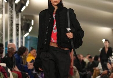 Nora Attal, a British model of Moroccan descent, walked the Burberry SS24 runway during London Fashion Week under the direction of creative director Daniel Lee and looked