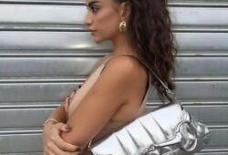 Gorgeous @olafarahat shows off her #gucci style at #milanfashionweek and we can’t but say ‘perfection’