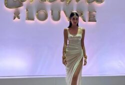 Embracing the Parisian glamour with the stunning @nouraridaofficial at the Louvre × Lancome event during Paris Fashion Week!