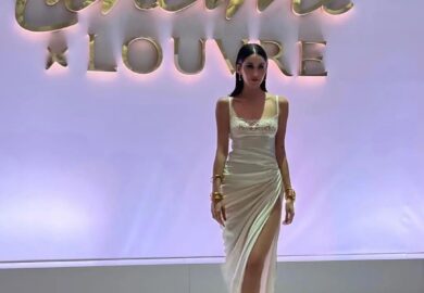 Embracing the Parisian glamour with the stunning @nouraridaofficial at the Louvre × Lancome event during Paris Fashion Week!