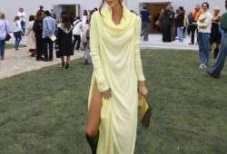 Lebanese Public figure @nathaliefanj shares her look for @loewe SS24 show during #parisfashionweek and looks gorgeous!