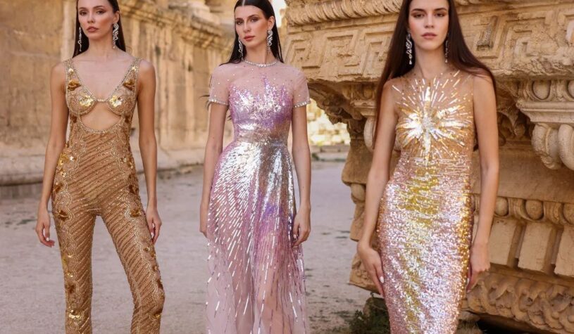 The feminine shapes and timeless appeal of the Maison Georges Hobeika Spring-Summer 2024 Ready-to-Wear collection are founded in the designers’ sense of homecoming to Lebanon.