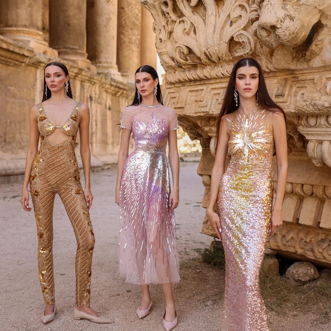 The feminine shapes and timeless appeal of the Maison Georges Hobeika Spring-Summer 2024 Ready-to-Wear collection are founded in the designers’ sense of homecoming to Lebanon.