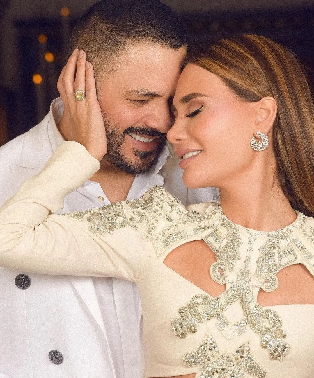 Lebanese power couple @ramyayachofficial and @dalidaayach celebrating their 10th year anniversary 🤍