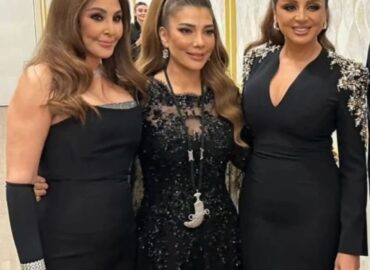 Stars reunited 🌟 from yesterday’s New Year’s Eve festivities with #Elissa #Angham and #Assala