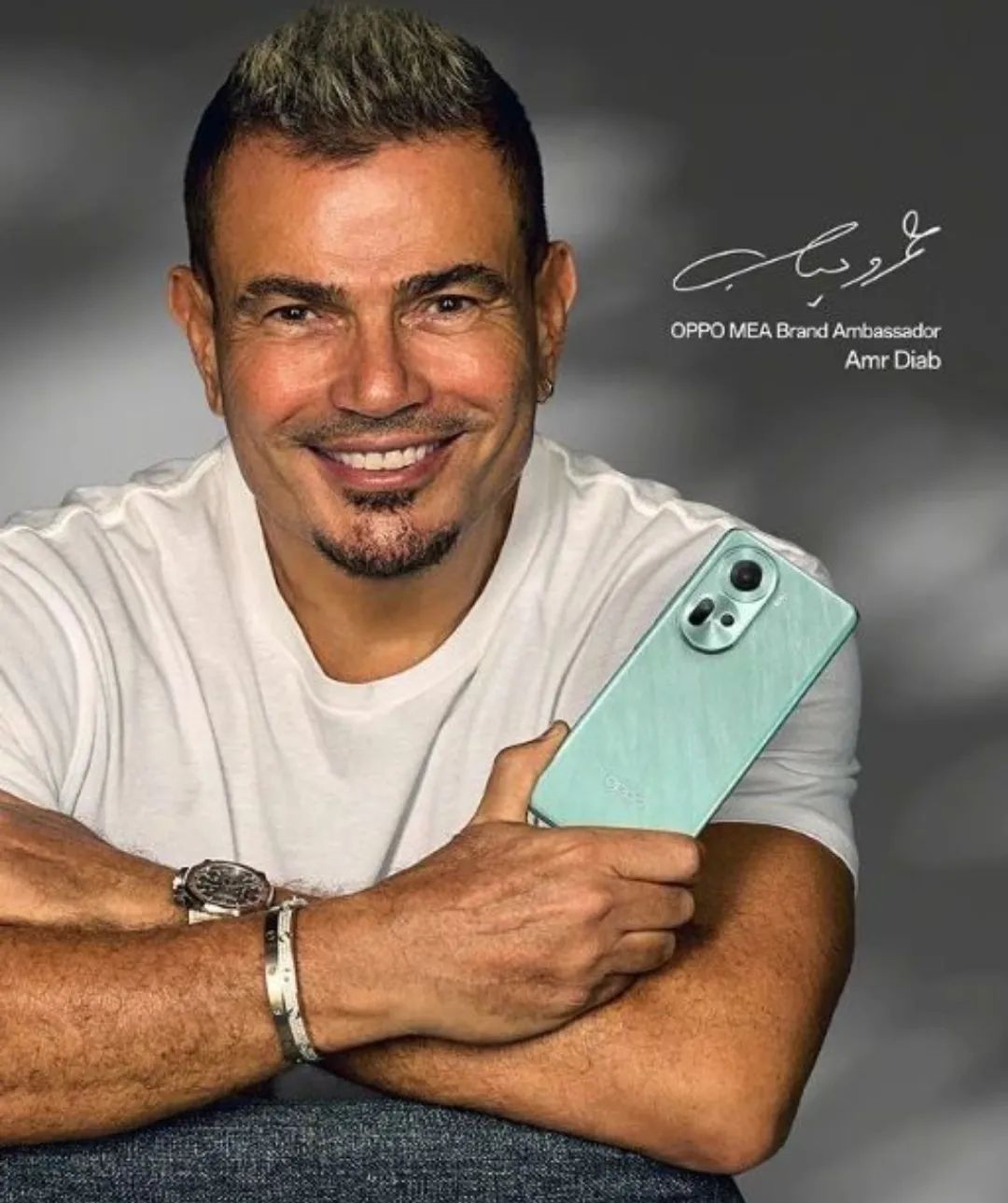 Egyptian superstar 🌟 @amrdiab is announced as the Brand Ambassador of @oppoarabia