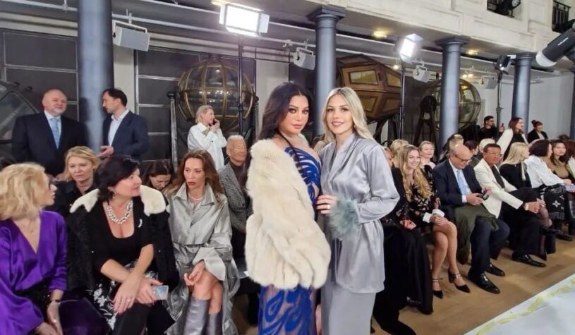 The stunning Diva haifawehbe at yaninacouture in Paris for the SS24 Couture Show!