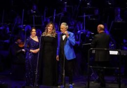 Amazing voices,just magical Saudi opera singer Sawsan Albahiti and Serena Gamberroni alongside legendary Andrea Bocelli in AlUla.
