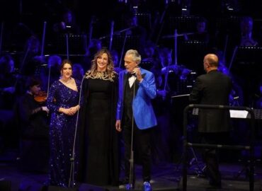 Amazing voices,just magical Saudi opera singer Sawsan Albahiti and Serena Gamberroni alongside legendary Andrea Bocelli in AlUla.