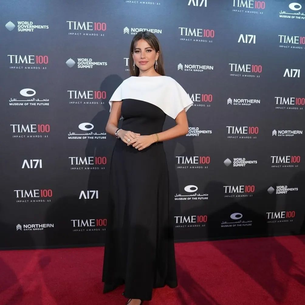 Gorgeous @sara__murad hosting yesterday’s #time100 Impact Awards AI and looked flawless ✨️