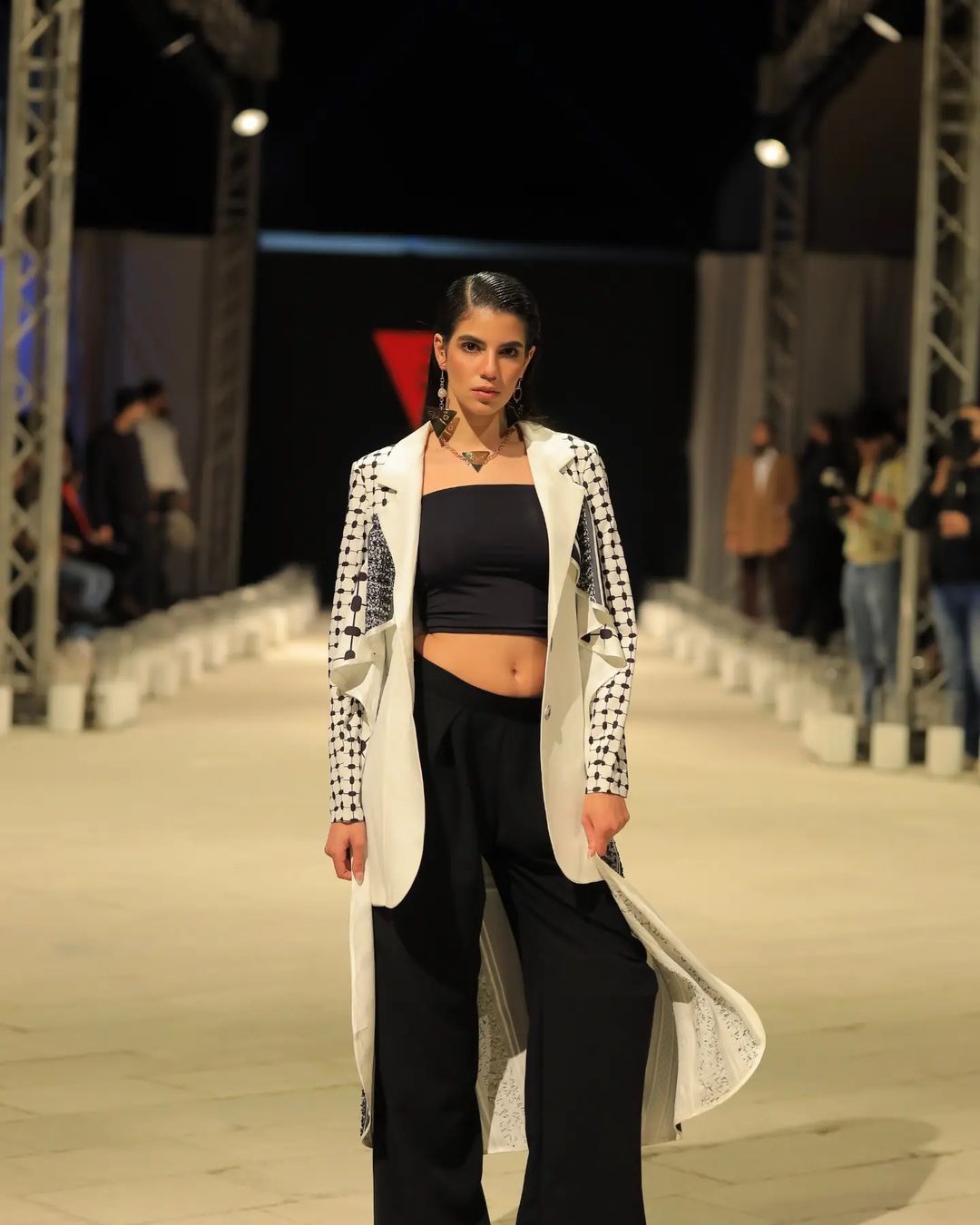 Presenting the fashion show held by fashion designer Mohammed Nour,