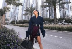 It’s a prada moment with the stunning Egyptian actress Salma Abu Deif, and we are just loving the vibes!