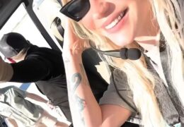 This week, American singer-songwriter Kesha was seen sporting black sunglasses from the Lebanese brand @bykarenwazen and looked fabulous