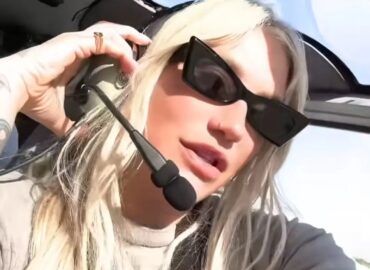 This week, American singer-songwriter Kesha was seen sporting black sunglasses from the Lebanese brand bykarenwazen and looked fabulous