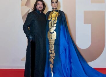 Draped in elegance, Egyptian star Ghada Abdelrazek dazzled in a breathtaking Stephane Rolland creation at the The Emi Gala Awards Night, stealing the spotlight with every graceful step.