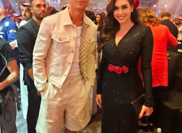 Gorgeous Yasmine Sabri alongside the legendary Cristiano Ronaldo at yesterday’s Grand Boxing night event in Riyadh. A moment of star power and sportsmanship! 🥊🌟