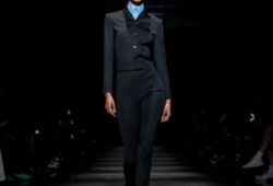 Fashion label 032c unveiled its menswear Spring/Summer 2025 collection at Paris Fashion Week this week, showcasing Middle Eastern model Mona Tougaard.