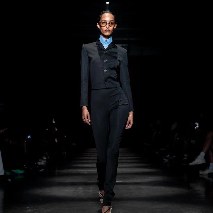 Fashion label 032c unveiled its menswear Spring/Summer 2025 collection at Paris Fashion Week this week, showcasing Middle Eastern model Mona Tougaard.