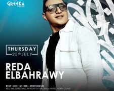 Don’t miss Reda Elbahrawy’s first-ever performance at Greeka North Coast! Join us for an unforgettable night of music and amazing vibes!