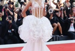 Tay Russel brought timeless elegance to the 81st Venice Film Festival in a stunning Chanel archival couture dress.