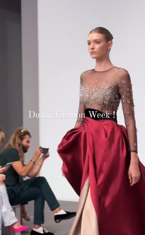 Dubai Fashion Week delivered a dazzling spectacle yesterday, with Amjad Khalil collection  Each piece was a stunning testament to design brilliance, leaving us captivated by the artistry on display.