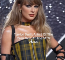 Taylor Swift stole the spotlight at yesterday’s MTV VMAs, winning Artist of the Year and looking absolutely stunning in her sleek Dior ensemble. A true icon in both music and fashion!