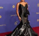 Emmy-winning actress, comedian, and writer Quinta Brunson dazzled on the red carpet in a stunning mermaid-sculpted gown from Lebanese designer Georges Chakra’s Fall/Winter 2024-2025 couture collection!