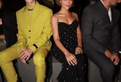 Balqees Fathi made a striking appearance at the Versace SS25 show, radiating elegance and confidence. Her flawless look turned heads, as she effortlessly embodied the essence of Versace’s bold and glamorous aesthetic. Her presence at the show not only highlighted her status as a fashion icon but also captured the essence of timeless beauty that Versace is known for.