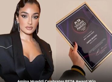 Jordanian-Romanian luxury shoe designer Amina Muaddi recently took to Instagram to celebrate her victory at the 2024 PETA Vegan Awards. Muaddi was honored with the Best Vegan Heels award in the Fashion category for her chic Brito Slipper heels, crafted from plexiglass and TPU.