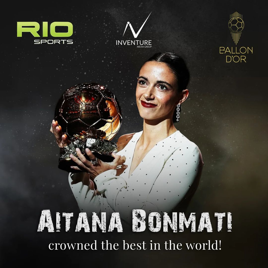 Aitana Bonmatí does it again! For the second year in a row, she’s crowned the best in the world!  An incredible achievement that solidifies her legacy in women’s football!