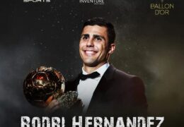The 2024 Ballon d’Or winner is officially Rodri Hernandez!  With a phenomenal season, he’s earned the title of the world’s best player! Congratulations to Rodri for this well-deserved victory!