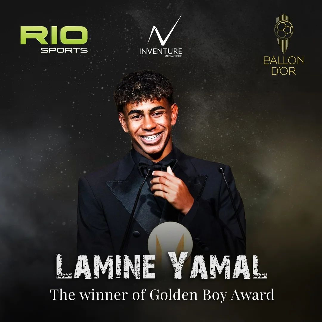 It’s official—Lamin Yamal is this year’s Golden Boy!  At just 16, he’s making history and inspiring the next generation. Congratulations to this phenomenal young talent!