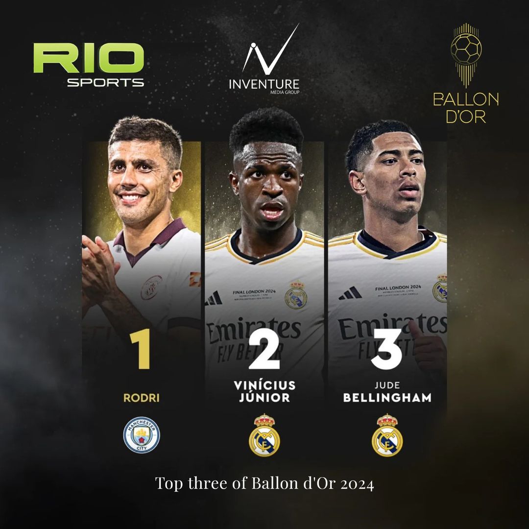 The top three players in the 2024 Ballon d’Or race have shown us why they’re football’s elite! Vinicius Junior, Rodri, and Jude Bellingham are all on the cusp of making history.