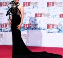 At the Berlin premiere of her film *Red One*, actress Lucy Liu captivated the crowd in a show-stopping gown by Lebanese designer Zuhair Murad.