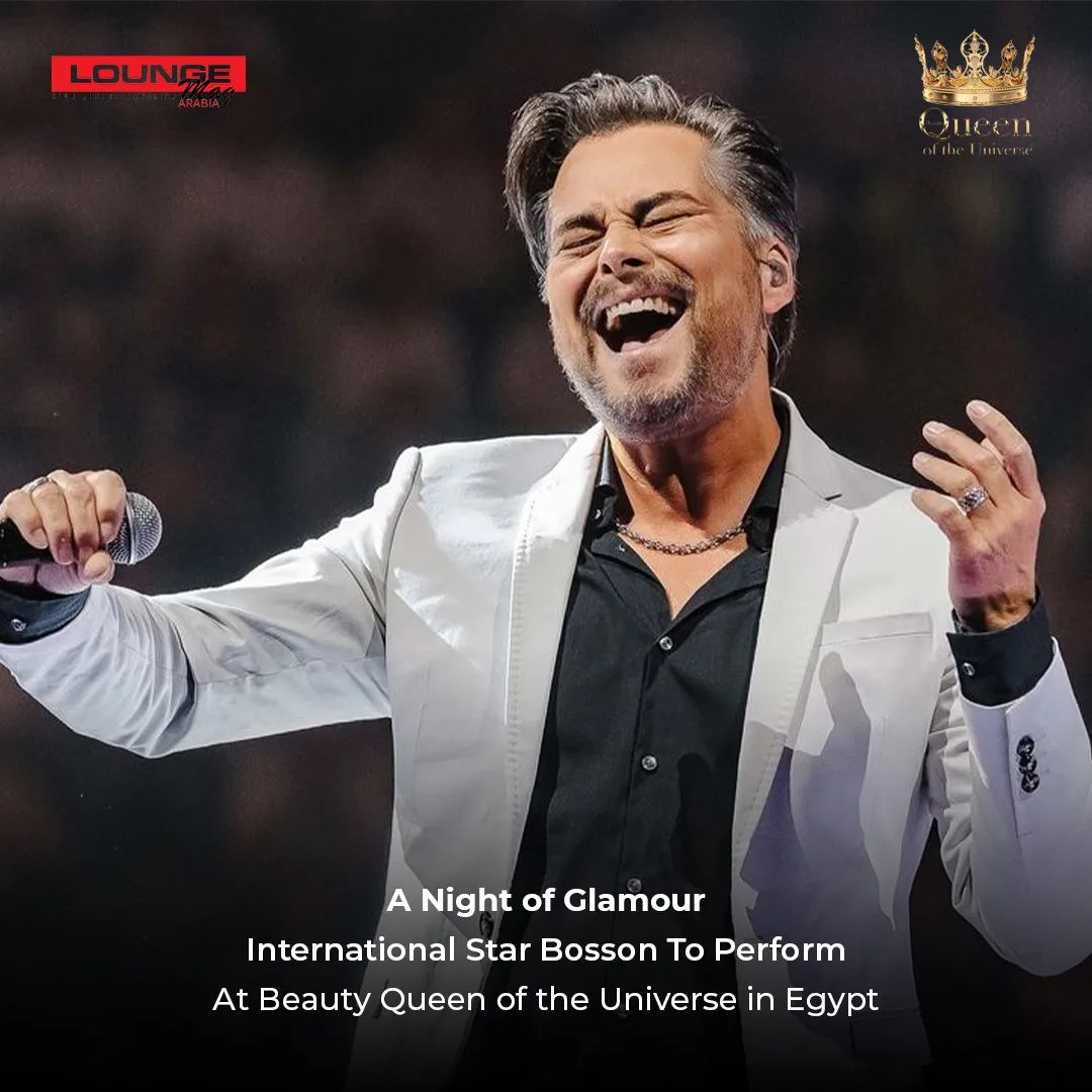 International star Bosson is set to light up the stage at the Beauty Queen Of the Universe finale on December 6th in Egypt. Known for his captivating performances and global hits, Bosson’s appearance promises to add a touch of star power to this prestigious event. Attendees can expect an unforgettable night filled with music, glamour, and celebration, making it a truly spectacular occasion not to be missed.