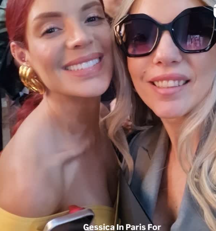 With the stunning Brazilian actress Gessica K in Paris during #PFW—a vision of elegance!